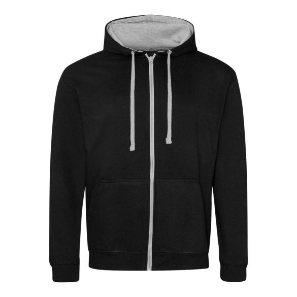 Just Hoods AWJH053 Heather Grey/French Navy L