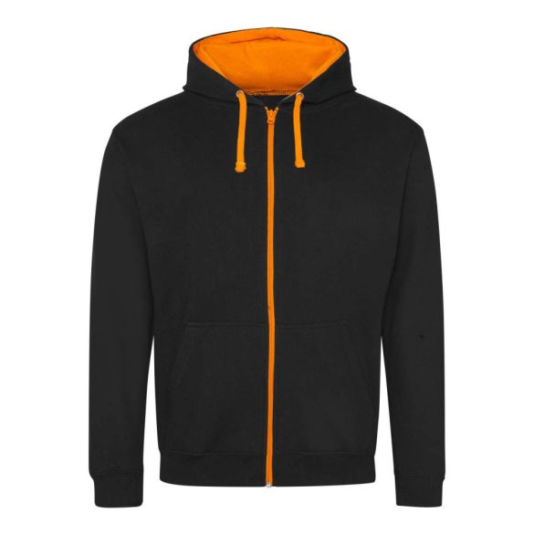 Just Hoods AWJH053 Jet Black/Orange Crush L