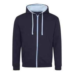 Just Hoods AWJH053 New French Navy/Sky Blue S