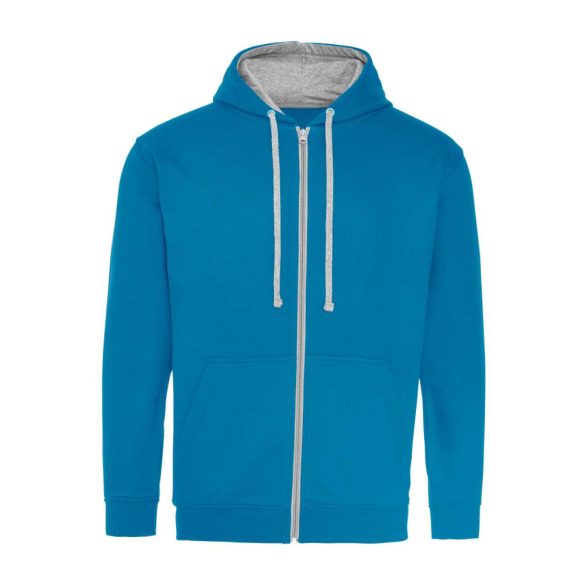 Just Hoods AWJH053 Sapphire Blue/Heather Grey L