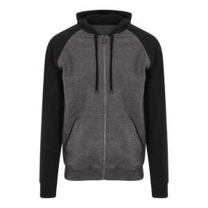 Just Hoods AWJH063 Charcoal Grey/Jet Black 2XL