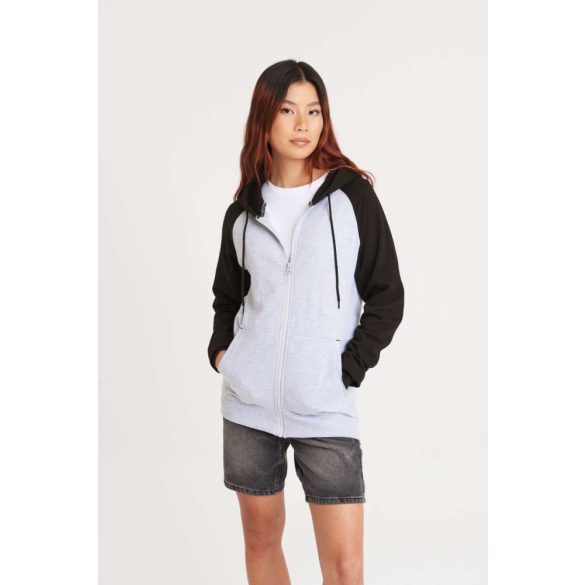 Just Hoods AWJH063 Charcoal Grey/Jet Black 2XL