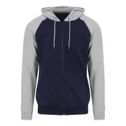 Just Hoods AWJH063 Oxford Navy/Heather Grey S