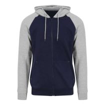 Just Hoods AWJH063 Oxford Navy/Heather Grey S