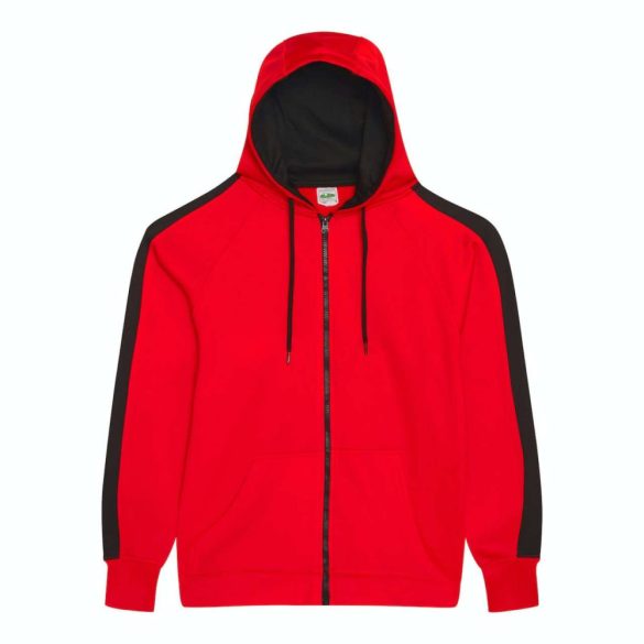 Just Hoods AWJH066 Fire Red/Jet Black 2XL