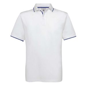 B&C BCPU413 White/Royal Blue 2XL