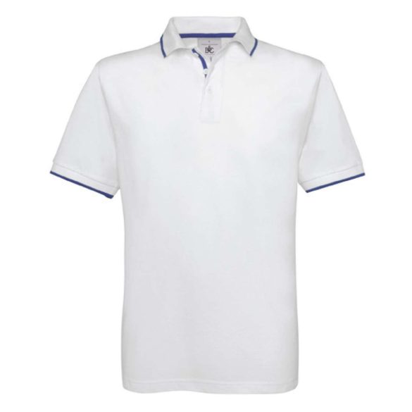 B&C BCPU413 White/Royal Blue 2XL