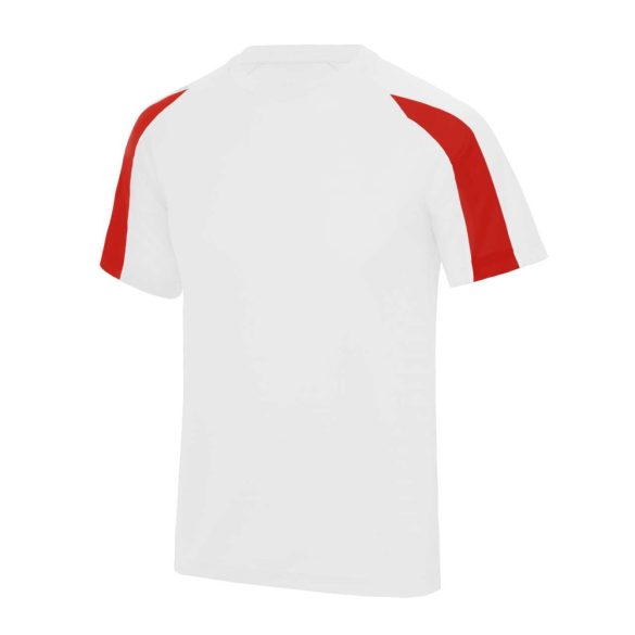 Just Cool JC003 Arctic White/Fire Red 2XL