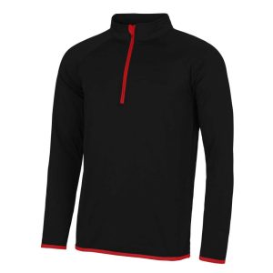 Just Cool JC031 Jet Black/Fire Red XL