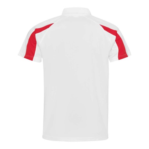 Just Cool JC043 Arctic White/Fire Red 2XL