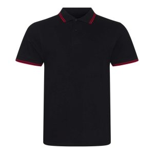 Just Polos JP003 Black/Red 2XL