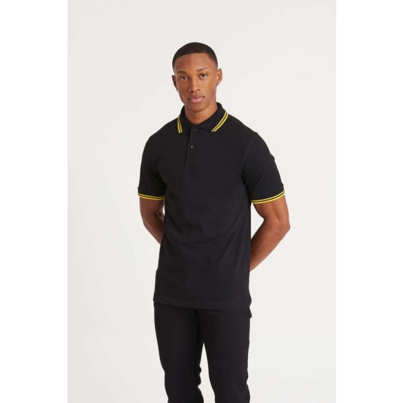 Just Polos JP003 Black/Yellow 2XL