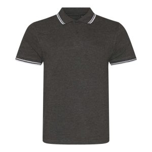 Just Polos JP003 Charcoal/White 2XL