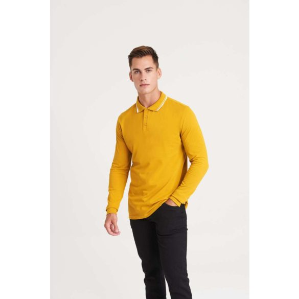 Just Polos JP103 Mustard/White 2XL