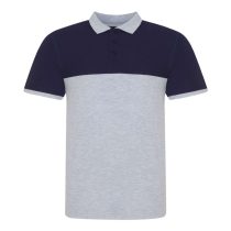 Just Polos JP110 Heather Grey/Oxford Navy M