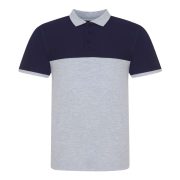 Just Polos JP110 Heather Grey/Oxford Navy S