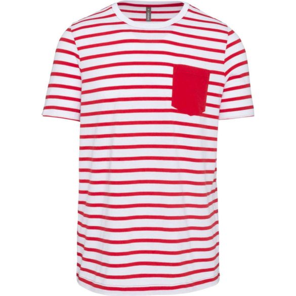 Kariban KA378 Striped White/Red 2XL