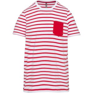 Kariban KA379 Striped White/Red 12/14