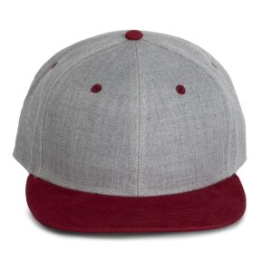 K-UP KP166 Light Grey Heather/Dark Chili Red U