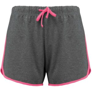 Proact PA1021 Grey Heather/Fluorescent Pink 2XL