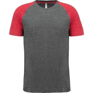 Proact PA4010 Grey Heather/Sporty Red Heather 3XL