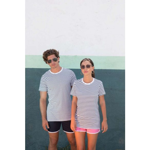 SF Clothing SFSF202 Heather Grey Stripe S