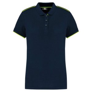 Designed To Work WK271 Navy/Fluorescent Yellow L