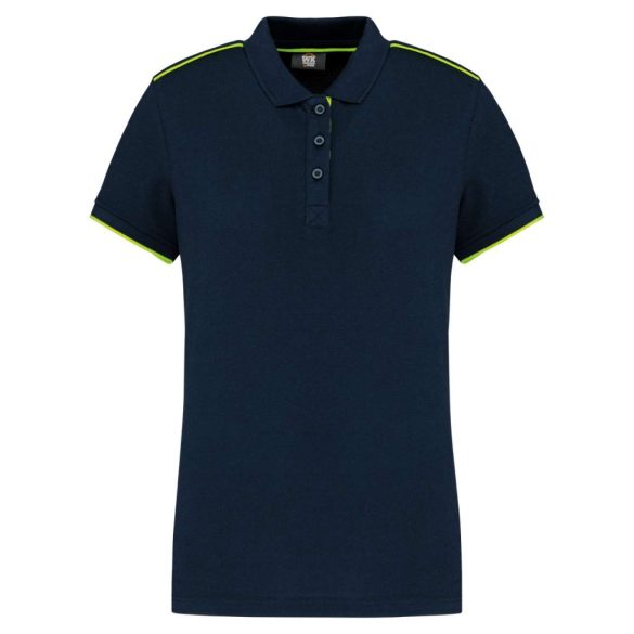 Designed To Work WK271 Navy/Fluorescent Yellow L