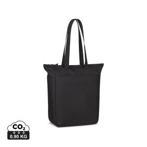 Renew AWARE™ rPET Zippered Tote, black