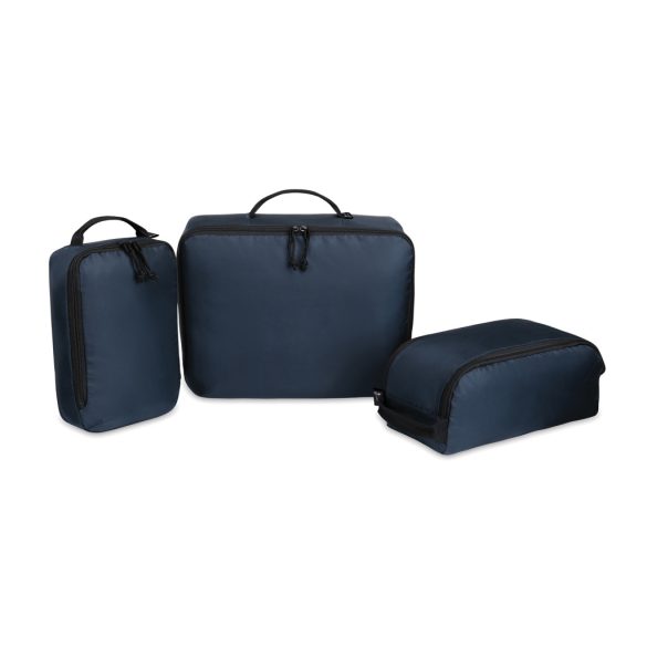 Renew AWARE™ rPET 3 Piece Packing Cube Set, navy
