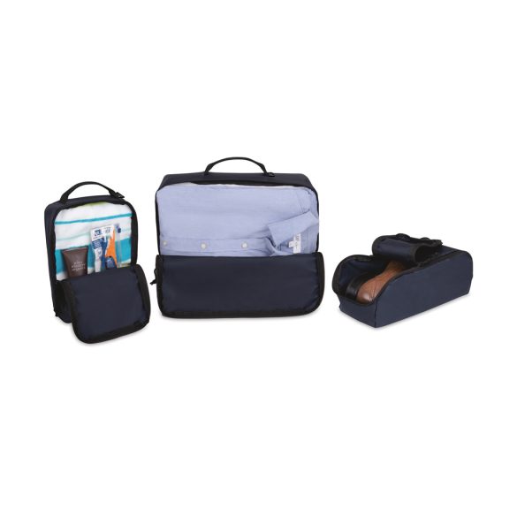 Renew AWARE™ rPET 3 Piece Packing Cube Set, navy