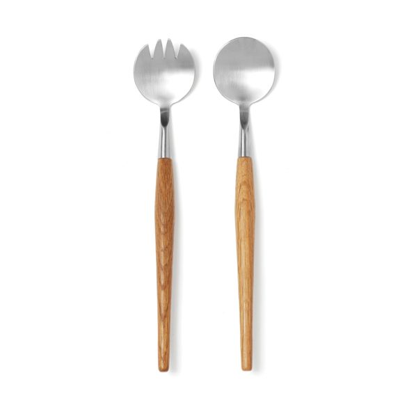 VINGA Retro serving cutlery, brown