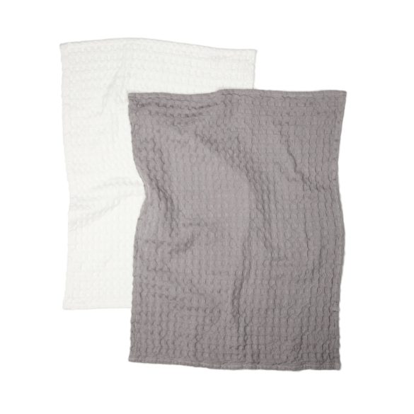 VINGA Cromer waffle kitchen towel, 2 pcs, grey