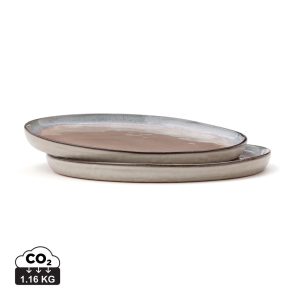 VINGA Nomimono plate 20 cm, 2 pcs set, white