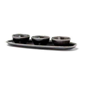 VINGA Nomimono serving set, black