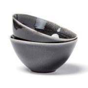 VINGA Nomimono bowl 15,5 cm, 2 pcs set, black
