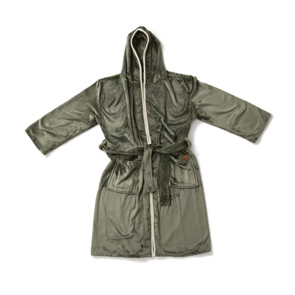 VINGA Louis luxury plush GRS RPET robe size S-M, green
