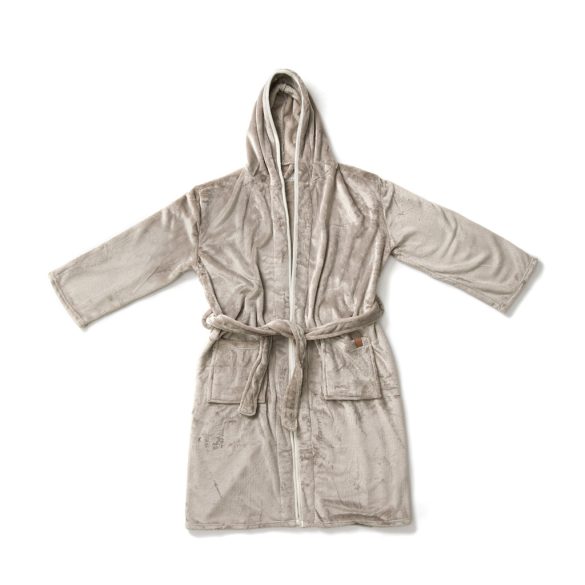 VINGA Louis luxury plush RPET robe size L-XL, grey