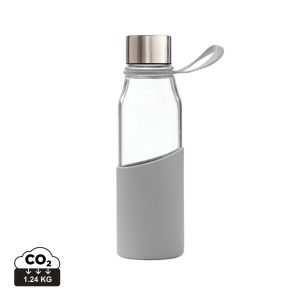 VINGA Lean Glass Water Bottle, grey