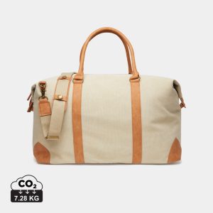 VINGA Bosler RCS recycled canvas duffelbag, beige