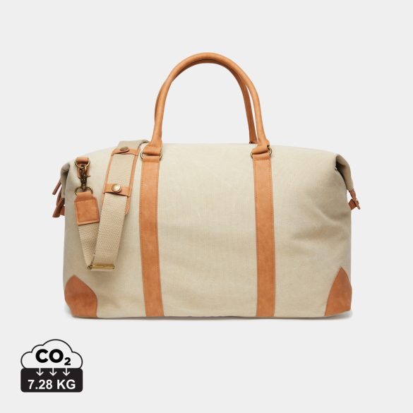 VINGA Bosler RCS recycled canvas duffelbag, beige