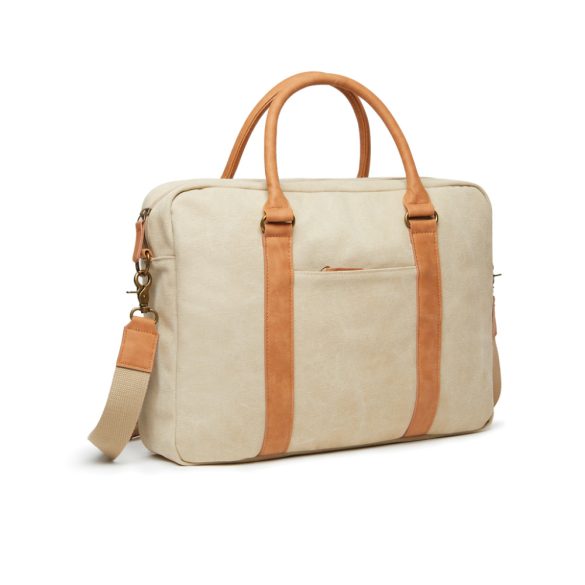 VINGA Bosler canvas computer bag, brown