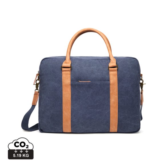 VINGA Bosler canvas computer bag, navy