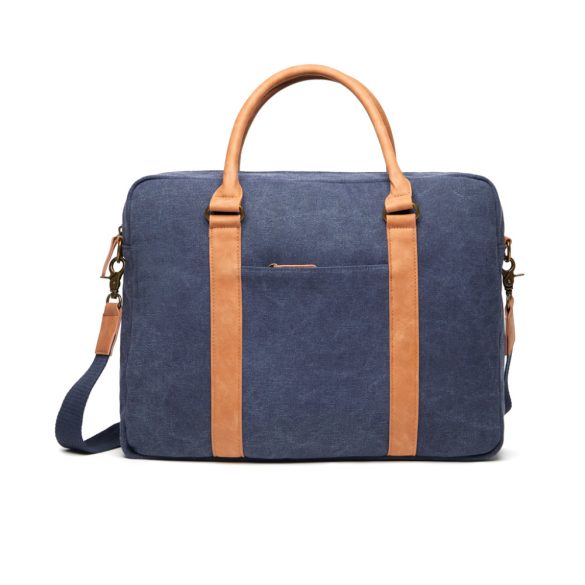 VINGA Bosler canvas computer bag, navy