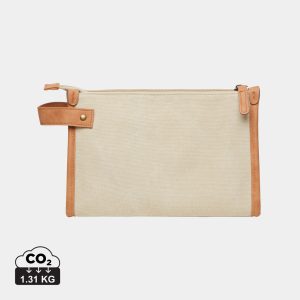 VINGA Bosler GRS recycled canvas toiletry bag, beige