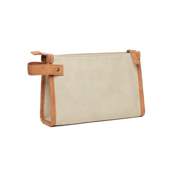 VINGA Bosler GRS recycled canvas toiletry bag, beige