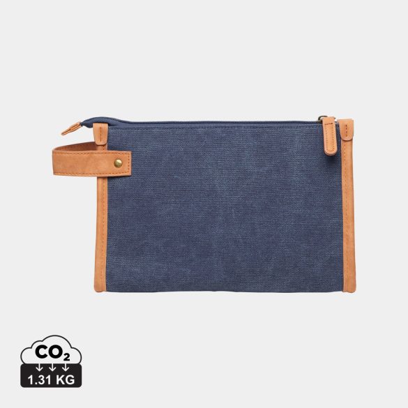 VINGA Bosler GRS recycled canvas toiletry bag, navy