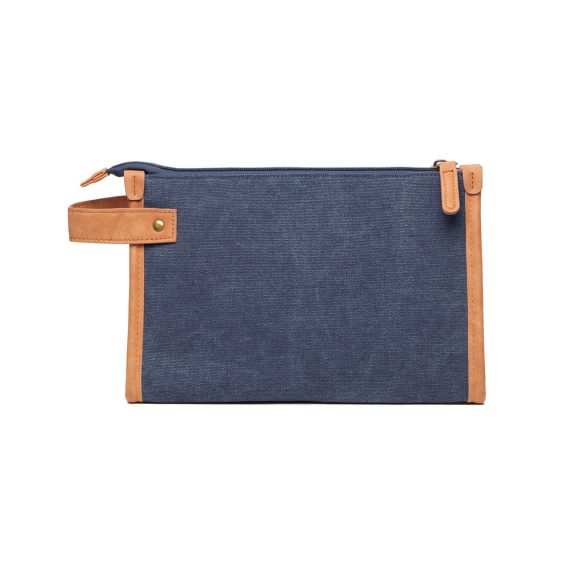 VINGA Bosler GRS recycled canvas toiletry bag, navy