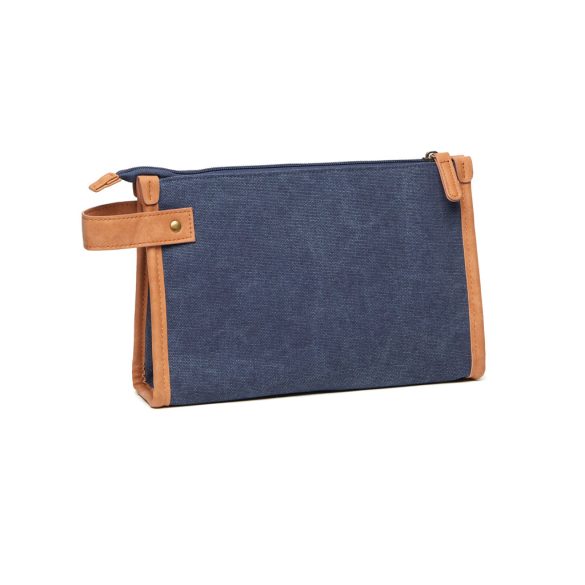 VINGA Bosler GRS recycled canvas toiletry bag, navy