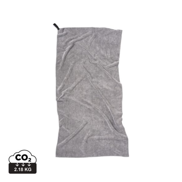 VINGA RPET active dry towel 140x70, grey